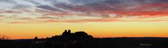 Coucher de soleil sur Gourdon et la Bouriane